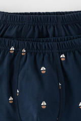 трусы/ уп  для мальчика  К 1930-2уп/индиго,кораблики