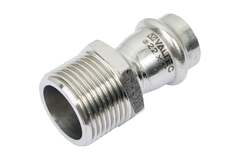 Соединитель Valtec нерж. сталь с нар.р. 22х1