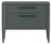 Тумба прикроватная Type oak 2 ящика ширина 60 см (темно-серый)