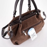 Сумка Саломея 607 эко-замша шоколад