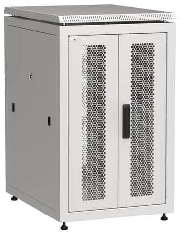 ITK LINEA N 18U 600х800мм перф. дв. задн. распашн. перф. сер