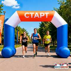 Спортивная арка старт-финиш «Вперёд», 5×3×3,5 м