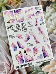 Слайдер-дизайн Nail Design combi -210 (золото)
