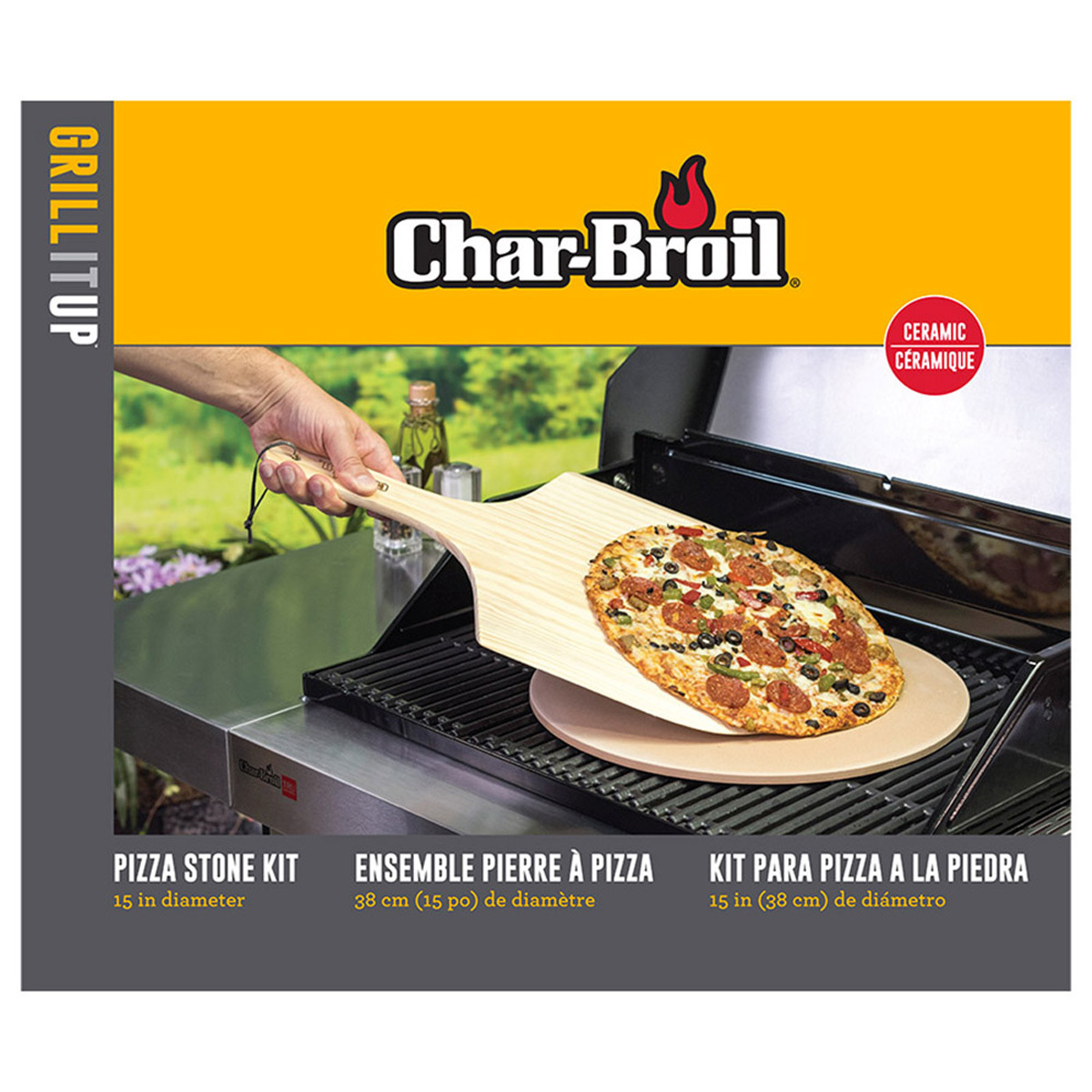 Набор для пиццы Char-Broil камень+лопатка