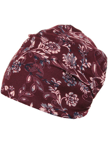HB15044-4 шапка женская, бордовая