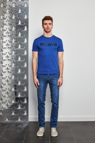 TRUSSARDI Jeans Футболка с аппликацией-лого