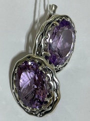 Сефора-аметист (серьги из серебра)