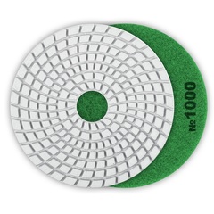 ЗУБР 125 мм, №1000, мокрое шлифование, алмазный гибкий шлифовальный круг АГШК, Профессионал (29867-1000)
