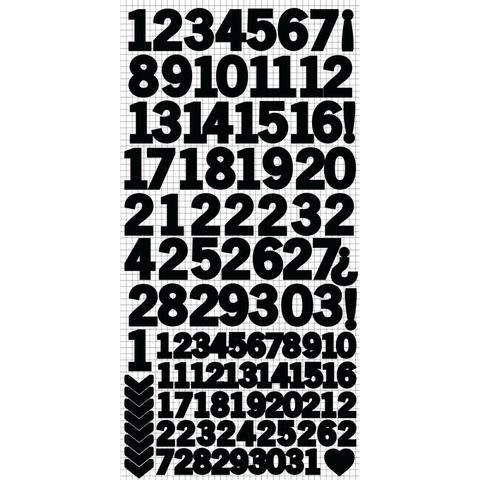 Стикеры цифры Kaisercraft Number Stickers 15*30 см