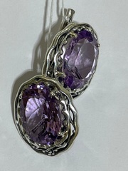 Сефора-аметист (серьги из серебра)