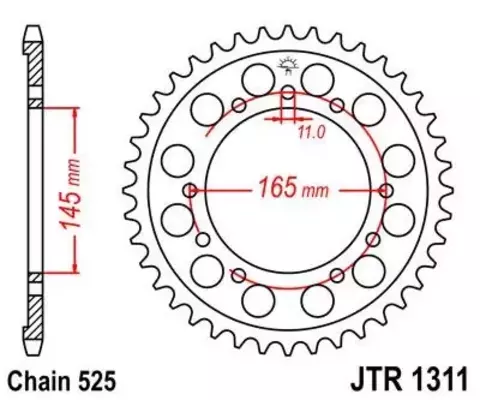 Звезда ведомая JTR1311 44