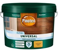 Пропитка защитная для дерева Pinotex Universal 2 в 1 карельская сосна 9 л