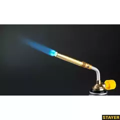 STAYER ProTerm Turbo, PT 350, 1300°C, турбо нагрев + 30%, газовая горелка на баллон с цанговым соединением, Professional (55586)