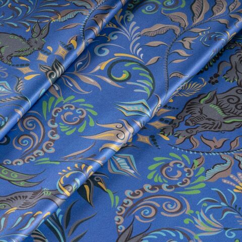 Наволочка 50x70 Mollen Утро васильково-синяя шелковая