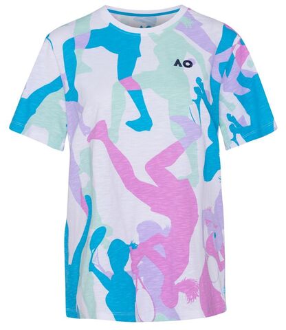 Женская теннисная футболка Australian Open T-Shirt Player Camouflage - multicolor