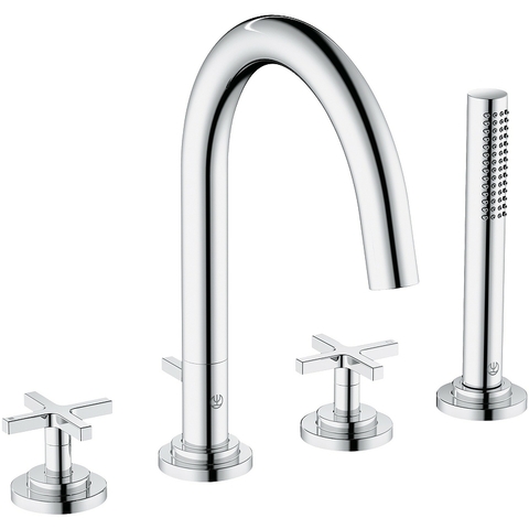 Kludi CLASSIC 204250520 Смеситель для ванны и душа на 4 отверстия