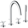 Kludi CLASSIC 204250520 Смеситель для ванны и душа на 4 отверстия