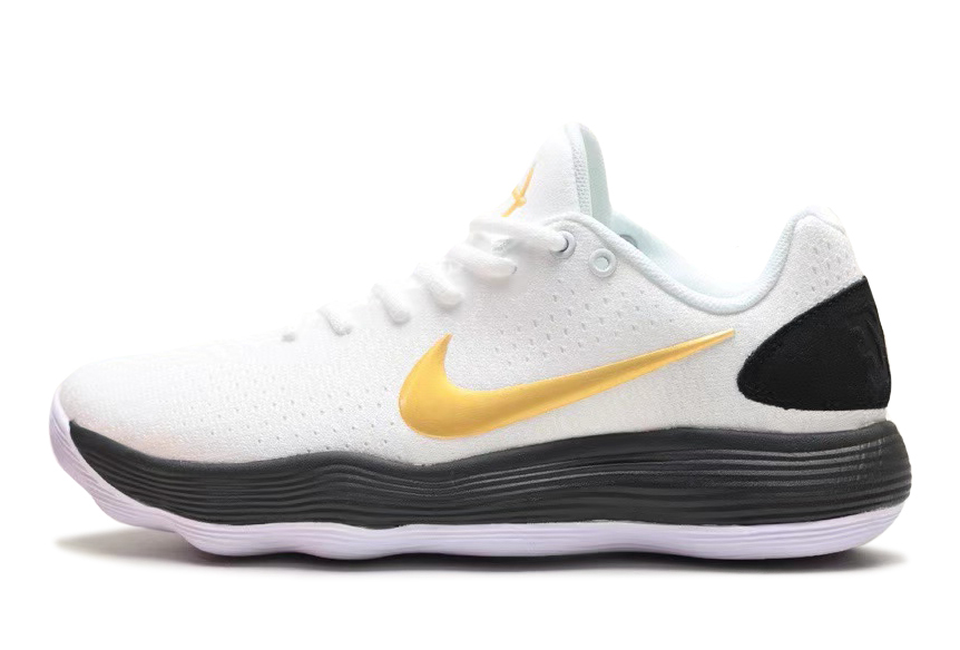 Nike hyperdunk white and gold sale
