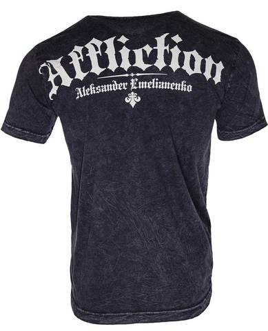 Affliction | Футболка мужская Aleksander Emelianenko tee Signature Series A831 спина