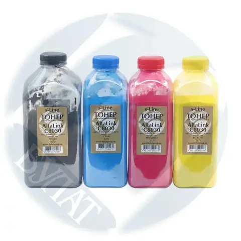 Тонер с девелопером БУЛАТ s-Line Xerox AltaLink C8030 K для Xerox AltaLink C8030 (Чёрный, банка 425 г)