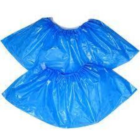 Бахилы голубые (прочные) 100 пар