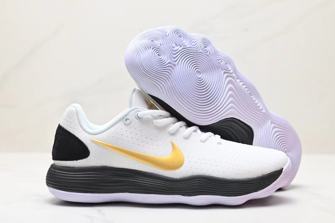 Nike hyperdunk white and gold sale