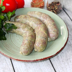 Купаты из индейки с зеленью / 500 гр