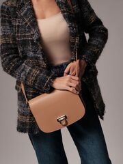 Сумка на плечо Azaro 31034 бежевая нуга