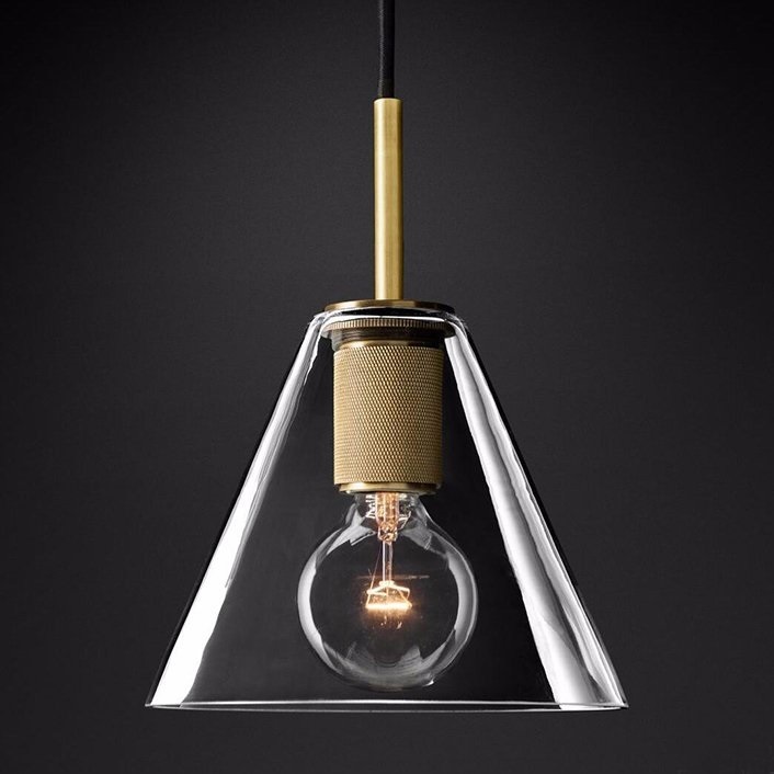 Подвесной светильник Utilitaire Funnel Pendant Brass