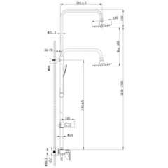Смеситель для ванны и душа Lemark Tropic - LM7002BL