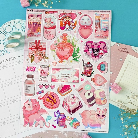 Стикерпак MIX PINK