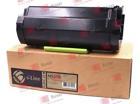 Тонер картридж БУЛАТ s-Line 51F5H00, 50F5H00 для Lexmark MS310, MS312 (Чёрный, 5000 стр.), универсальный