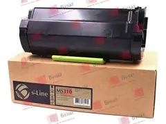 Тонер картридж БУЛАТ s-Line 51F5H00, 50F5H00 для Lexmark MS310, MS312 (Чёрный, 5000 стр.), универсальный