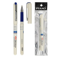 Ручка шариковая, масляная, Piano, синие чернила, серия "R2", белый корпус, 1 шт