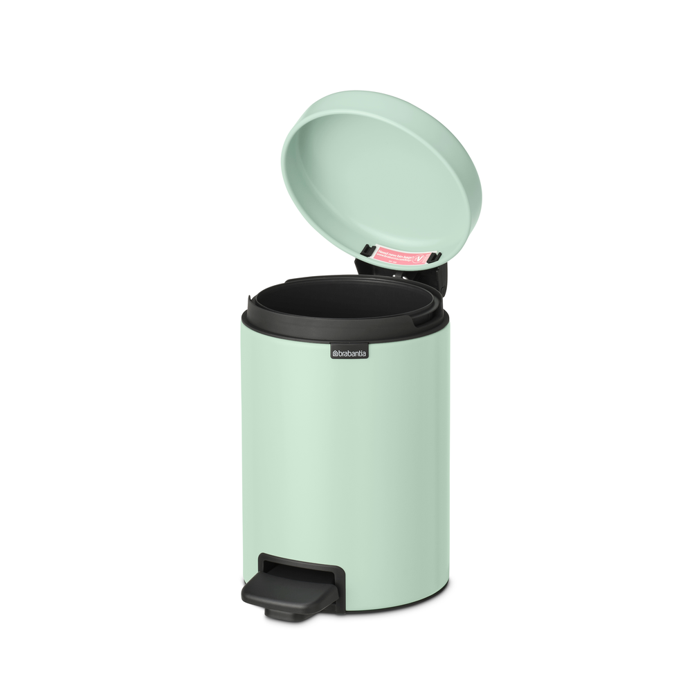 Мусорный бак newIcon с педалью (3 л), Мятно-голубой, арт. 233869 - фото 3