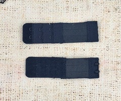 Застежка-удлинитель для бюстгалтера, р. 9,5*2,5см/5мм, чёрный