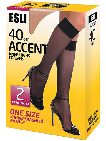 Гольфы Accent 40 (2 пары) Esli