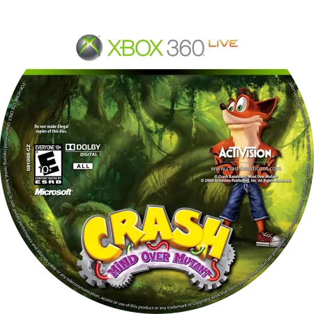 Crash Bandicoot over Mutant Xbox 360. Crash Mind over Mutant Xbox 360 обложка. Краш бандикут на Xbox 360. Краш баш на Икс бокс 360.