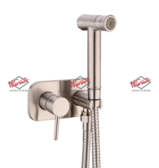 Комплект гигиенического душа Warmer Brushed Chrome Line 135070