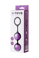 Фиолетово-черная вагинальные шарики TOYFA A-toys - 