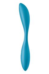 Синий гибкий вибратор Satisfyer G-Spot Flex 1 - 19,5 см. - 