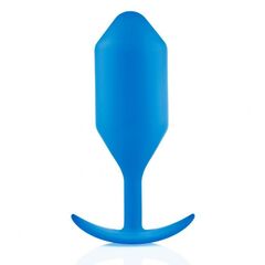 Синяя пробка для ношения B-vibe Snug Plug 5 - 14 см. - 