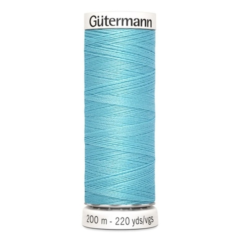 Нить Sew-All 200 м, Gutermann, 028 бирюзово-голубой