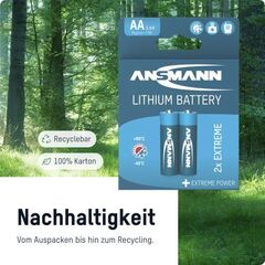 Батарейка литиевая АА/ANSMANN 1.5V - 2 шт