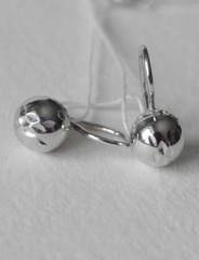Шарики 0,7 см.  (серьги из серебра)