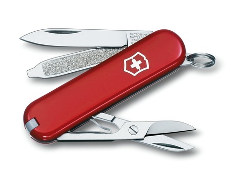 Нож-брелок Victorinox Classic (0.6223) 7 функций, 58 мм. в сложенном виде | Wenger-Victorinox.Ru