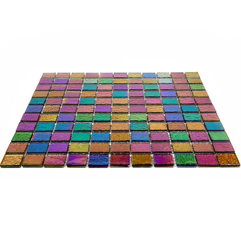 CJ-227 Мозаичная плитка из стекла Natural Color palette фиолетовый квадрат глянцевый