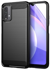 Мягкий защитный чехол на смартфон Xiaomi Redmi 9T, серии Carbon от Caseport