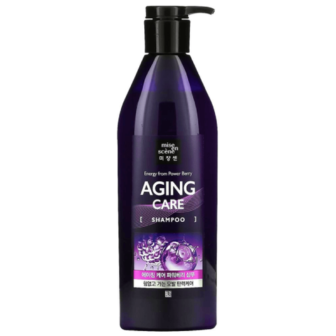 Шампунь для ослабленных волос Mise En Scene Aging Care Power Berry Shampoo, 680 мл