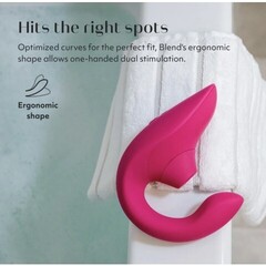 Бесконтактный клиторальный стимулятор Womanizer Blend, малиновый